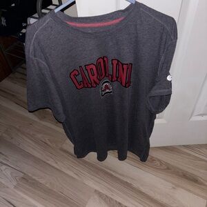 Champion Gray and Red Short Sleeve Tee